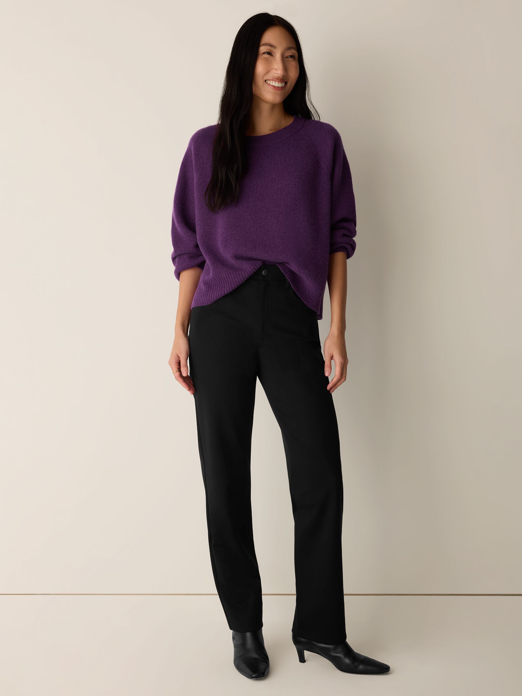Italian Cashmere Crew Neck Top