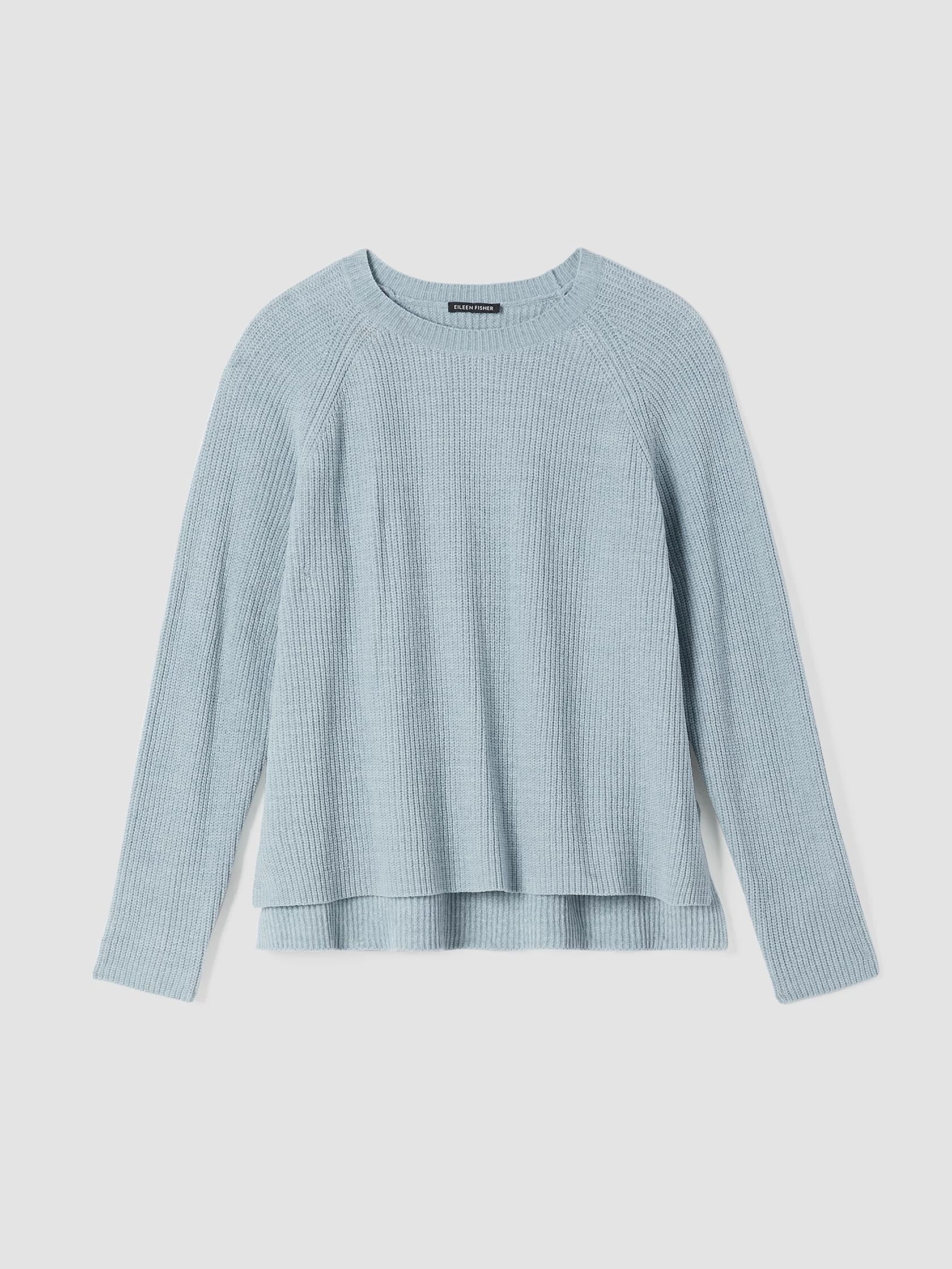 Organic Cotton Chenille Crew Neck Top