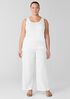 Organic Cotton Stretch Rib Scoop Neck Tank