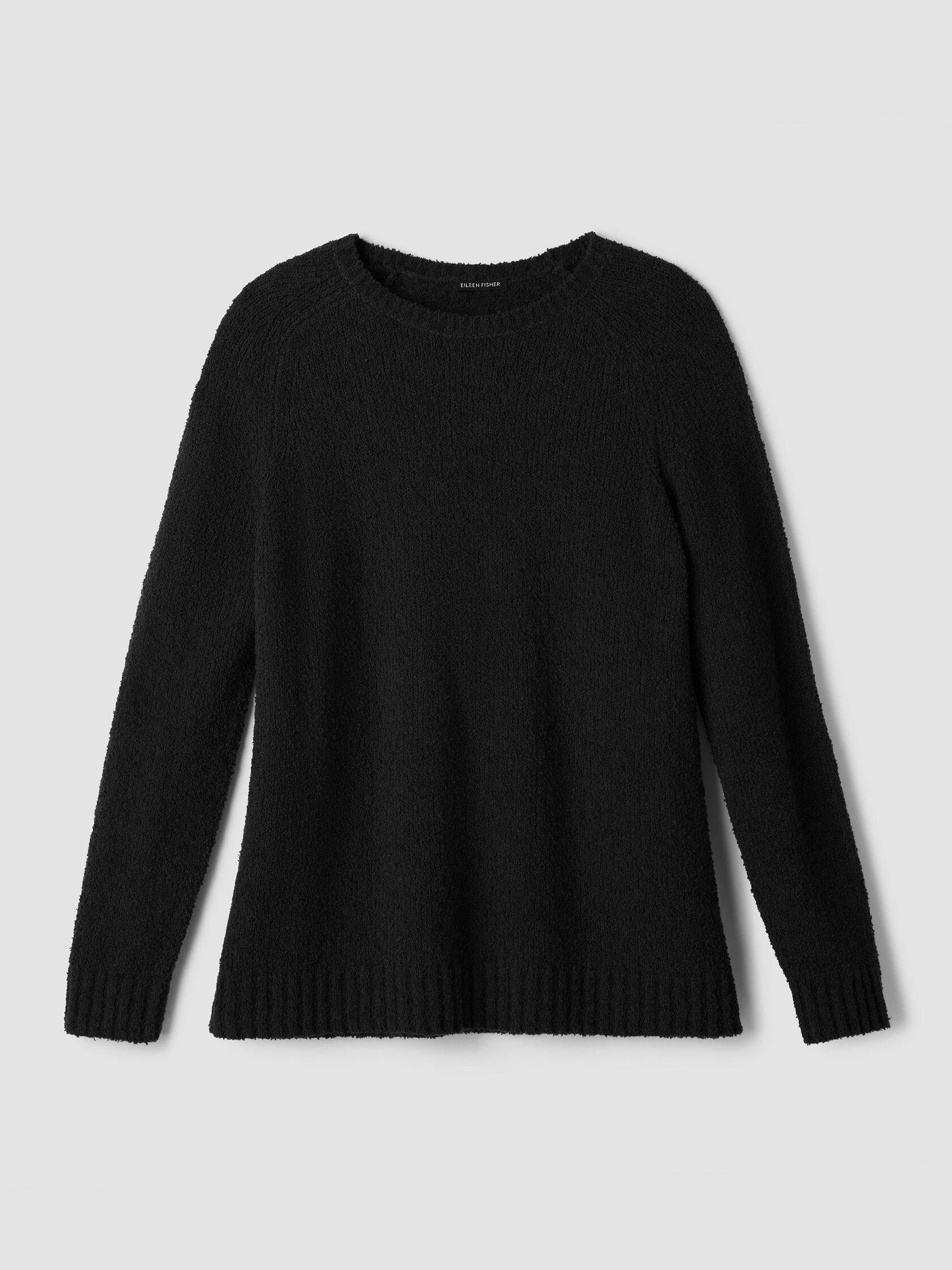 Organic Cotton Fluff Crew Neck Long Top