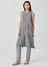 Puckered Organic Linen Long Shirt
