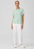 Organic Linen Jersey Crew Neck Tee