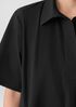 Washed Organic Cotton Poplin Split Neck Dress