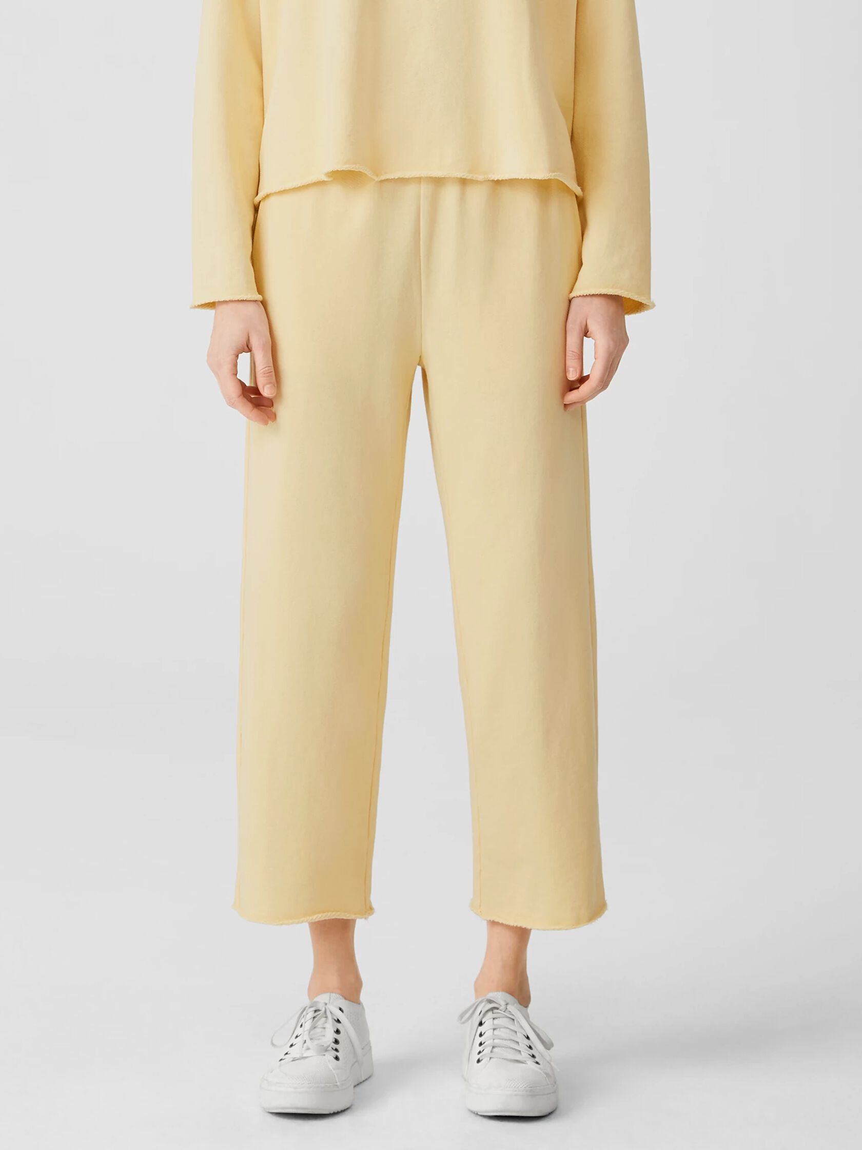 Lightweight Organic Cotton Terry Straight Pant