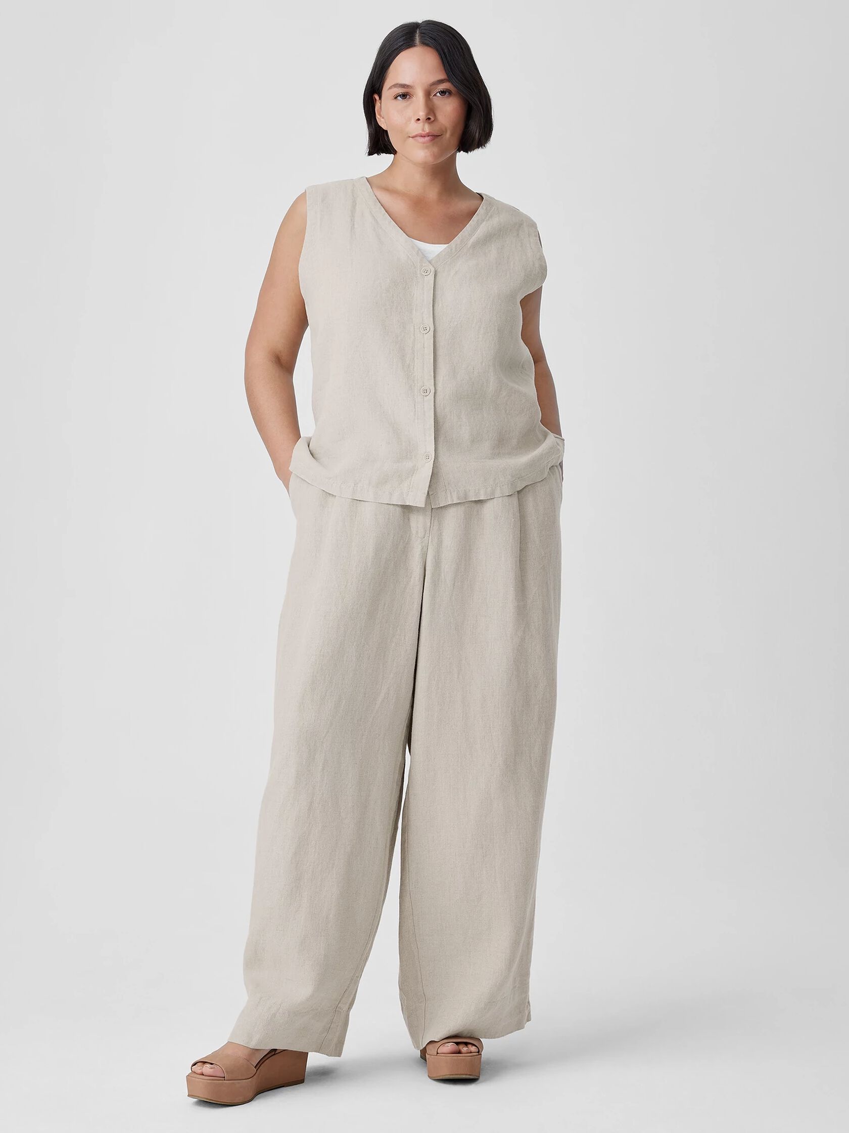 Organic Linen Vest