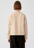 Linen Blend Stand Collar Jacket