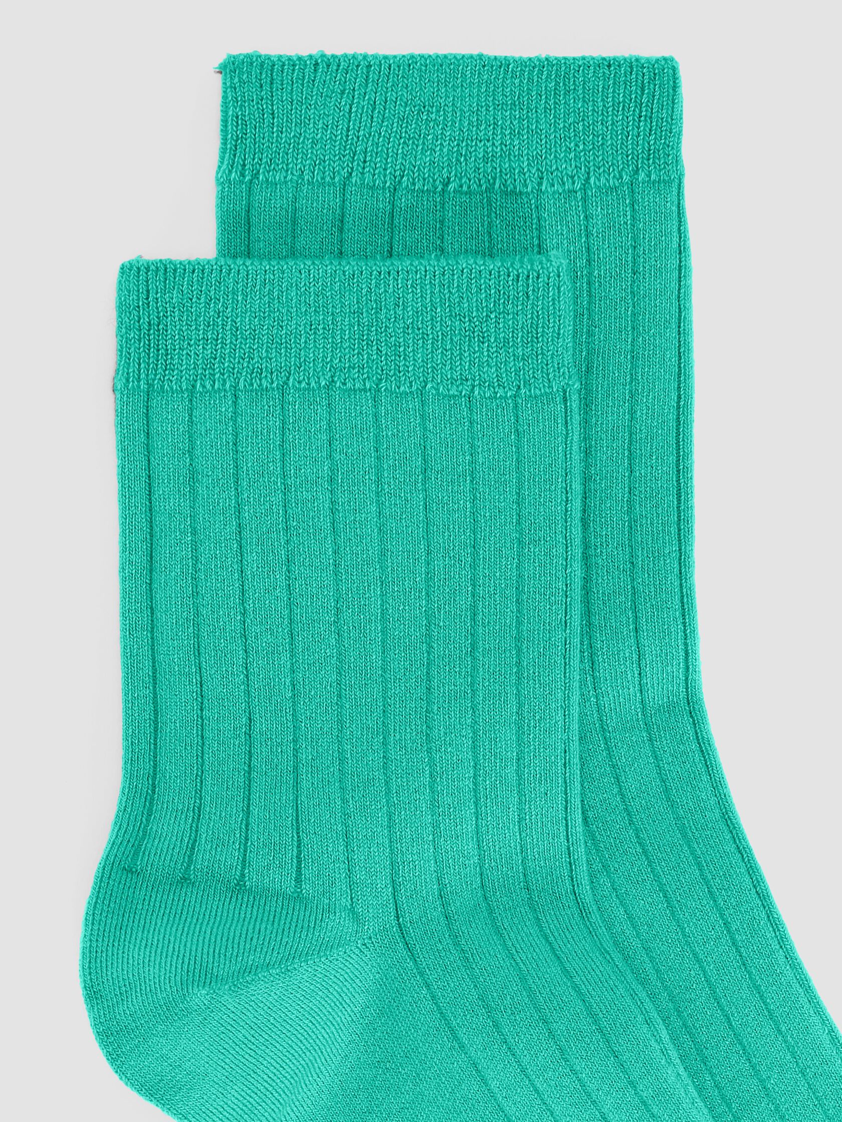 Rib Short Crew Sock