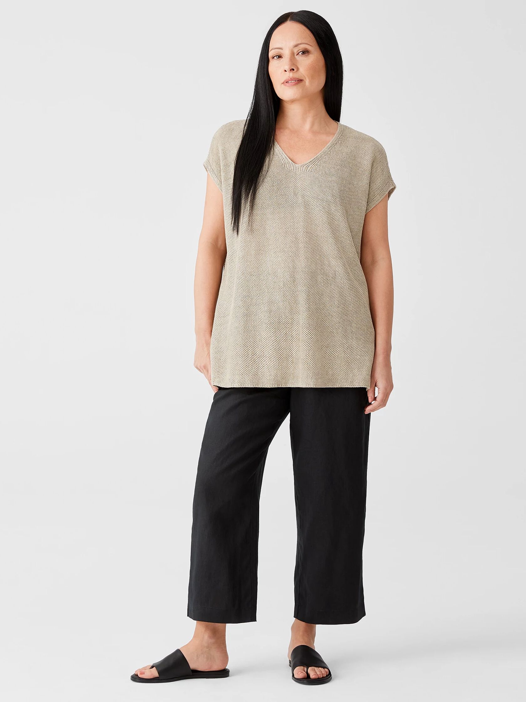 Organic Linen Delave Square Top