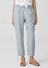 Garment Dyed Organic Linen Tapered Pant