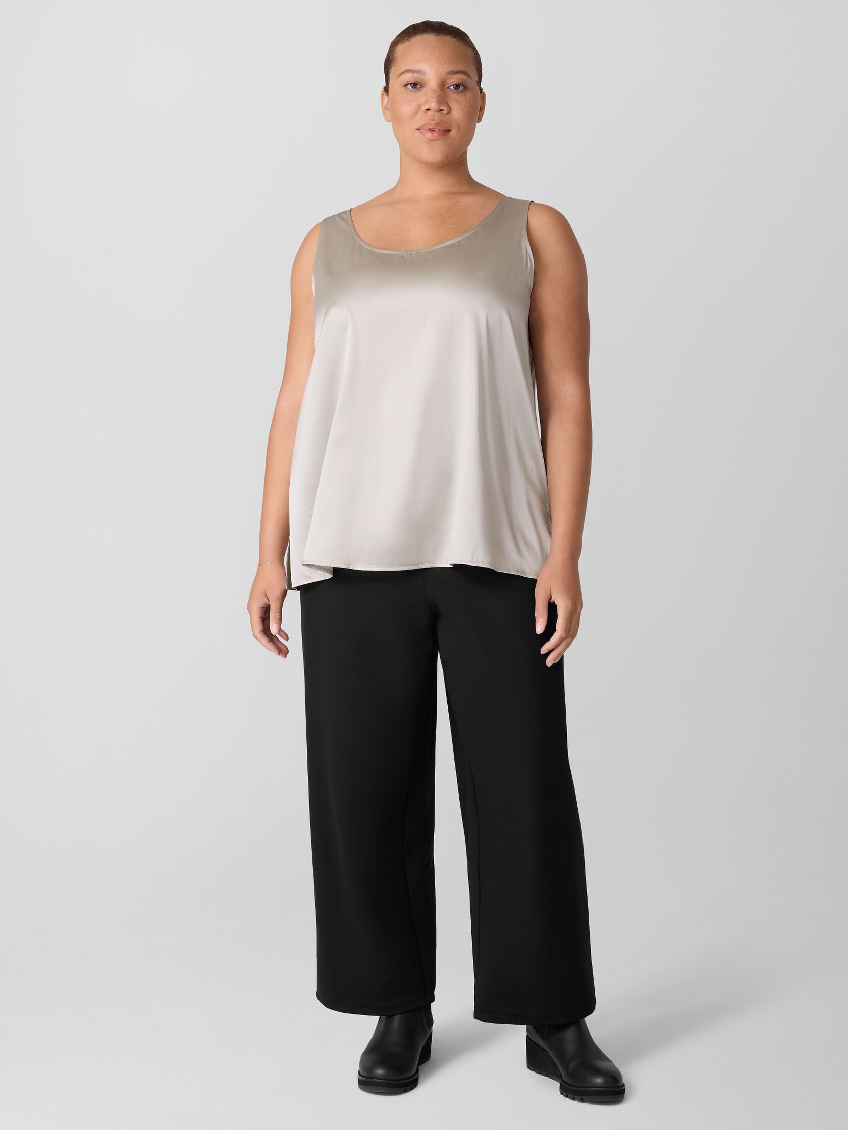 Washable Flex Ponte Wide-Leg Pant