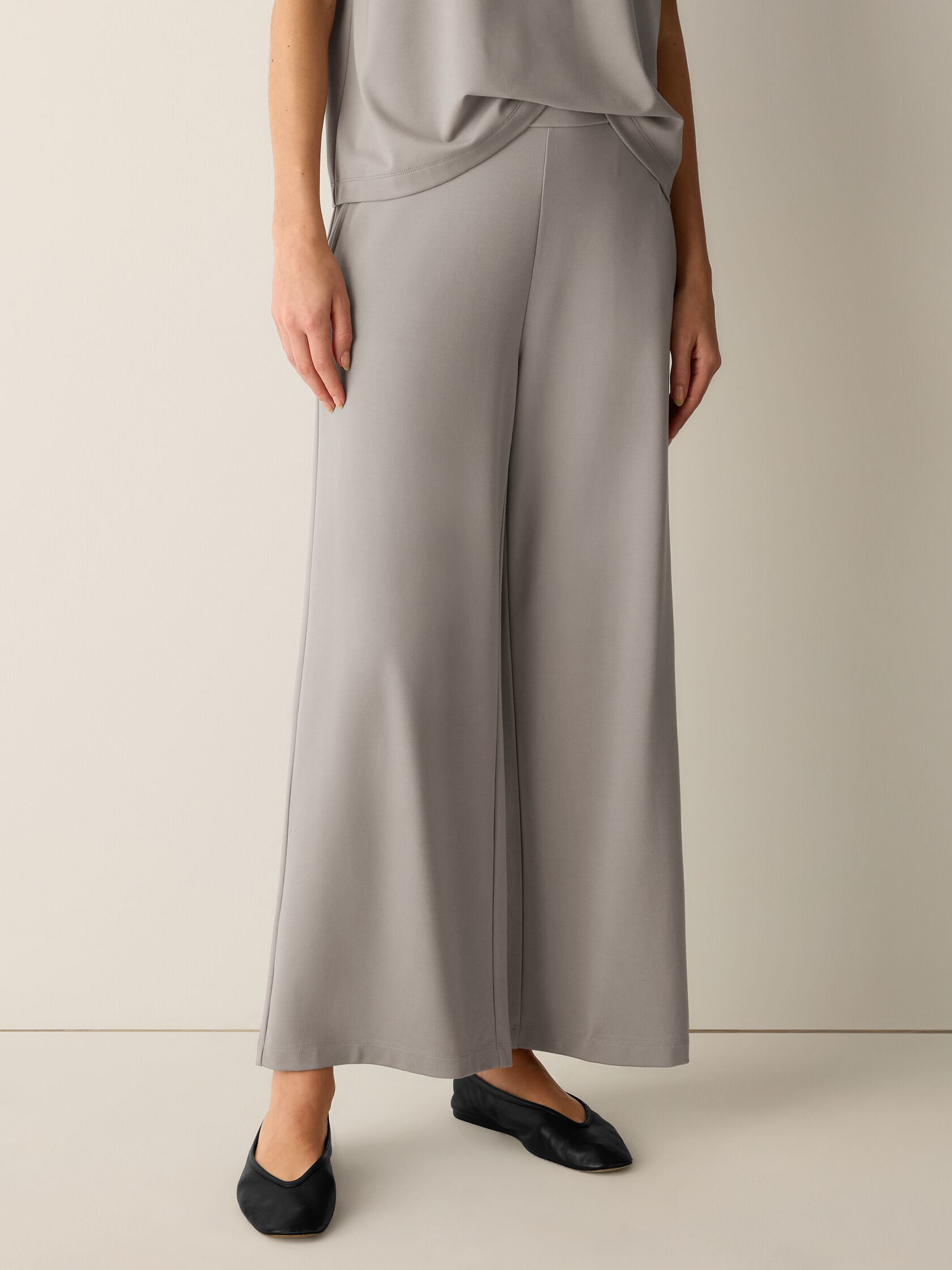 Extra-Fine Ponte Wide-Leg Pant