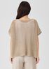 Organic Linen Délavé Bateau Neck Top