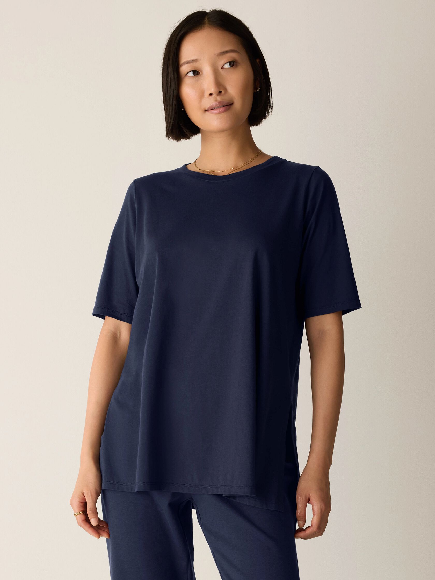 Organic Pima Cotton Jersey Long Tee