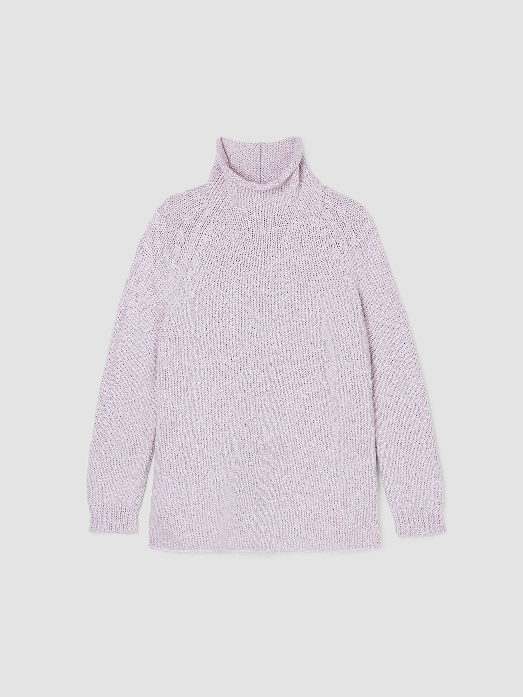 Peruvian Organic Cotton Crimp Turtleneck Top