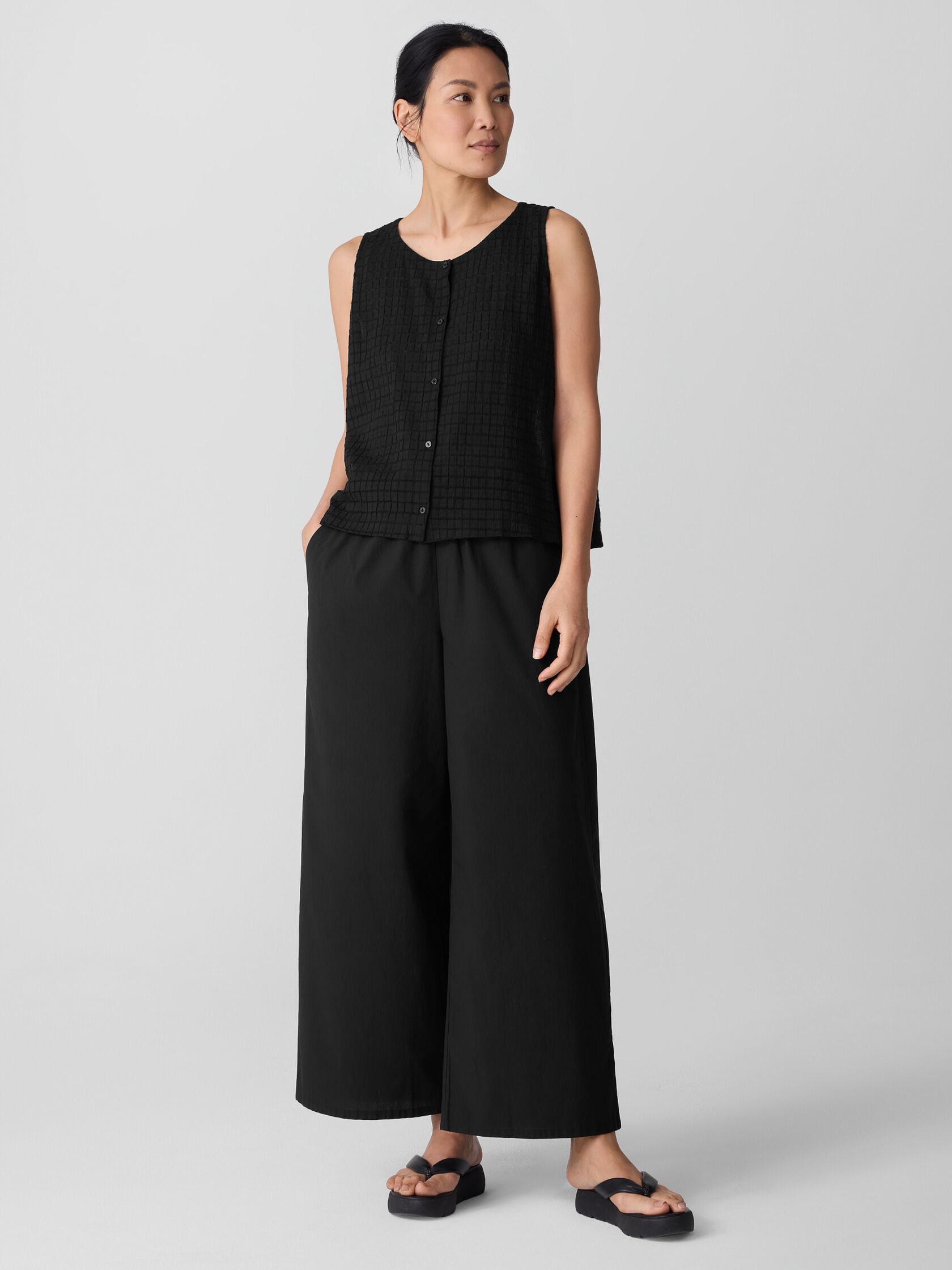 Organic Cotton Voile Box Vest