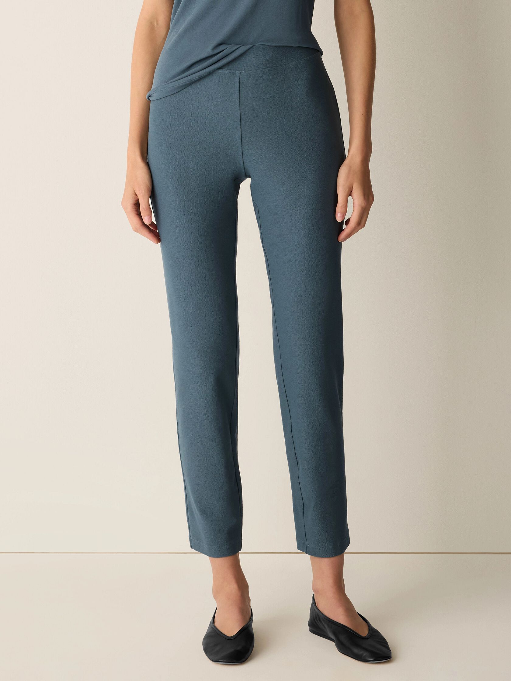 Washable Stretch Crepe Slim Pant