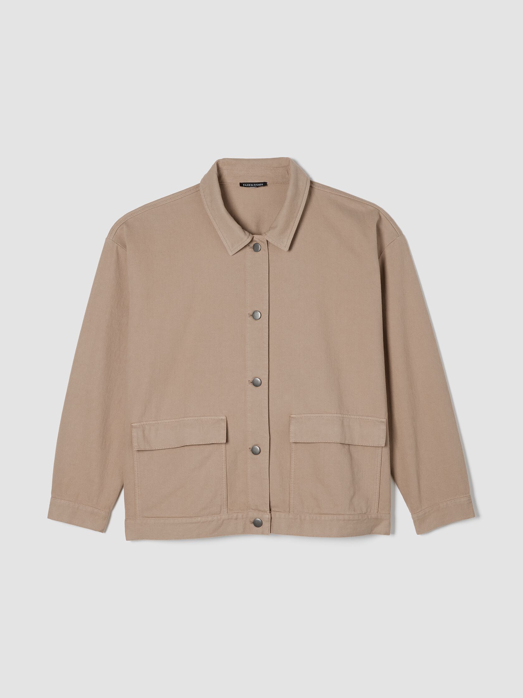 Garment-Dyed Utility Cotton Classic Collar Jacket