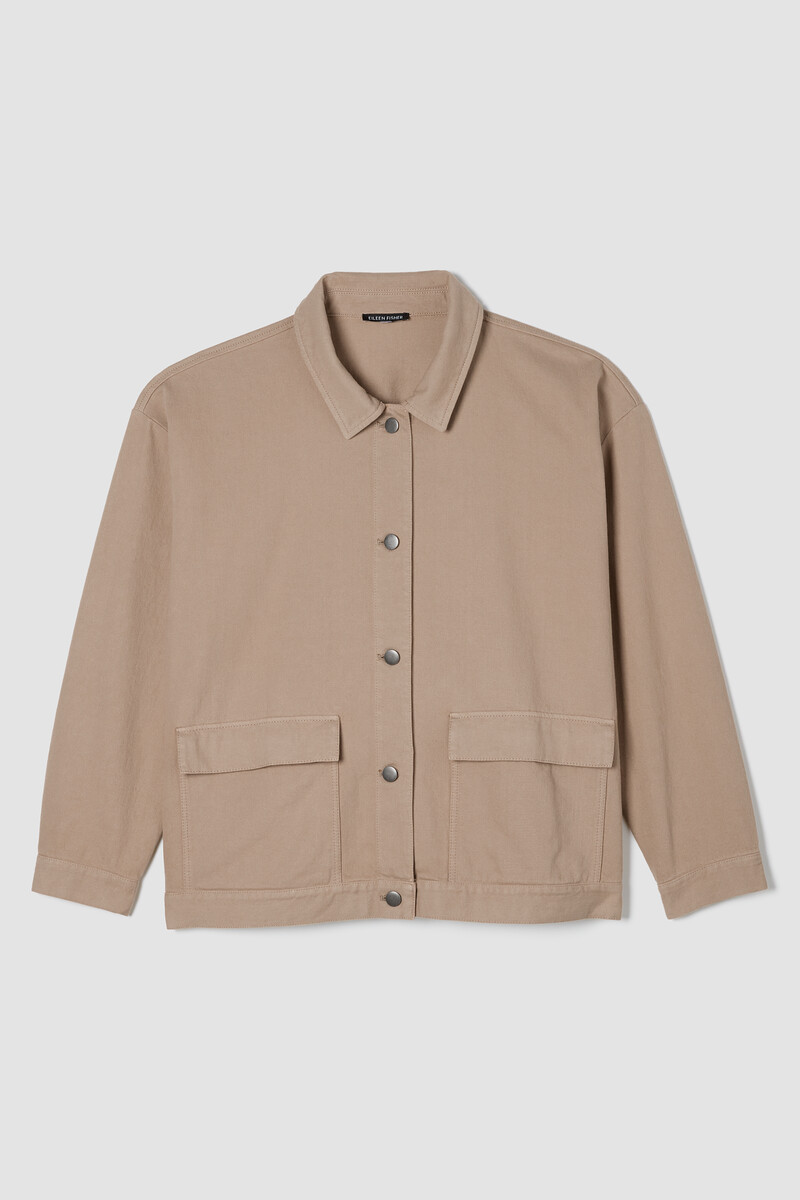 Garment-Dyed Utility Cotton Classic Collar Jacket Garment-Dyed Utility Cotton Classic Collar Jacket