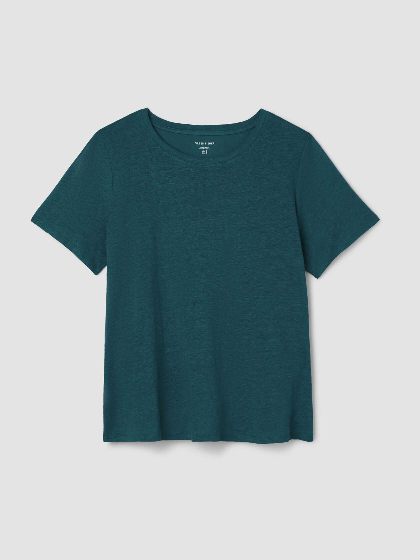 Organic Linen Jersey Crew Neck Tee
