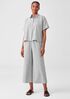 Organic Cotton Linen Ticking Stripe Pant