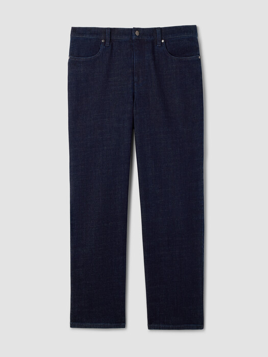 Cotton Stretch Denim Straight Jean