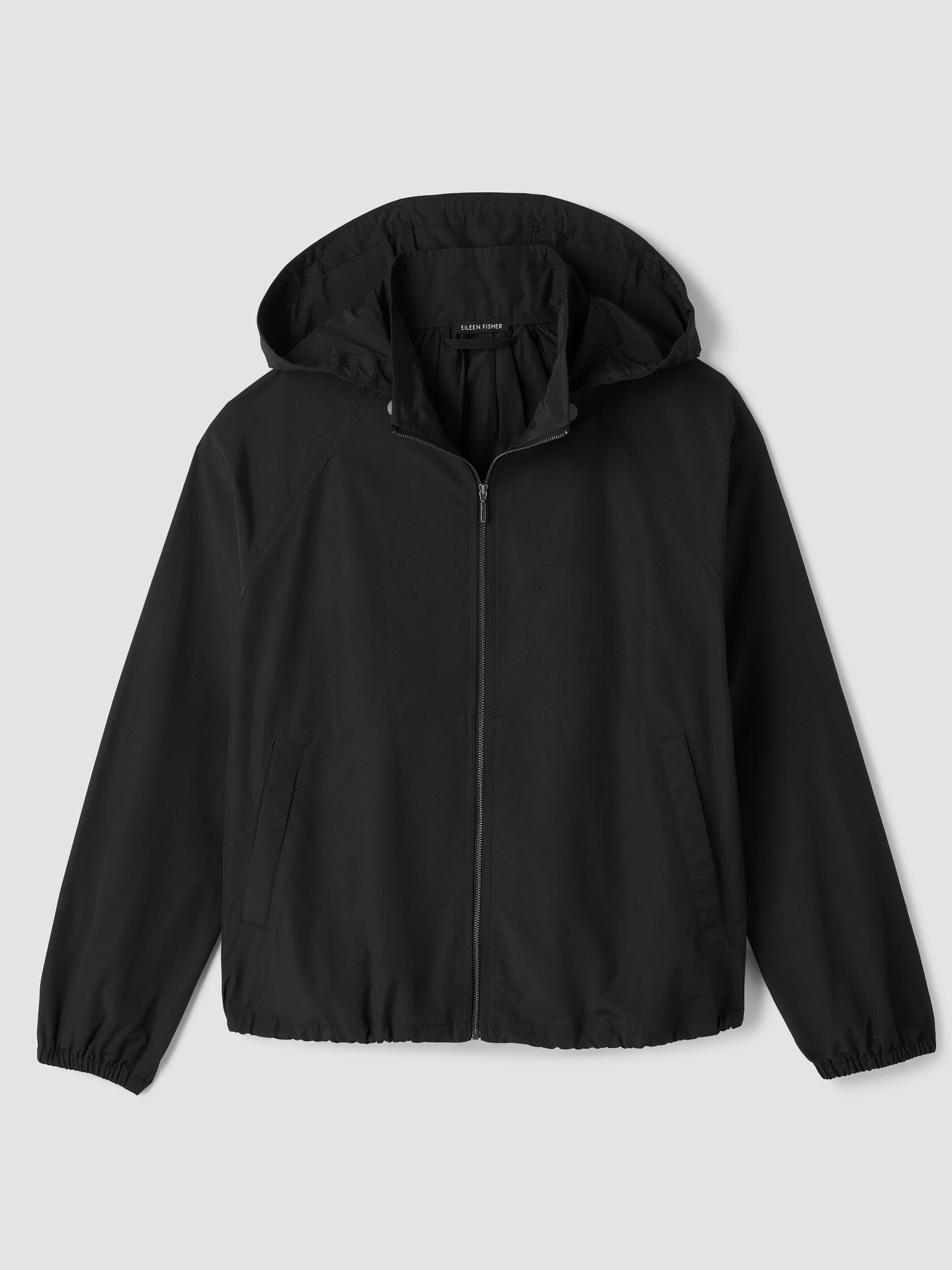 Light Cotton Nylon Hooded Coat