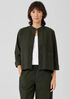 Organic Cotton Pucker Mandarin Collar Jacket