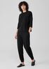 Fine Jersey Column-Sleeve Top