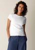 Organic Cotton Stretch Rib Crew Neck Tee