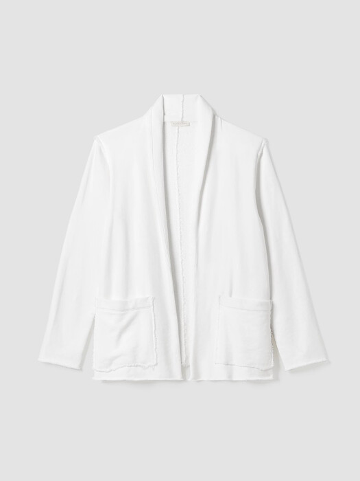 Organic Cotton French Terry Shawl Collar Jacket