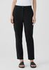 Cotton Blend Ponte High-Waisted Slim Pant