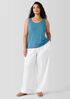 Stretch Silk Jersey Scoop Neck Tank