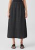 Puckered Organic Linen Pocket Skirt