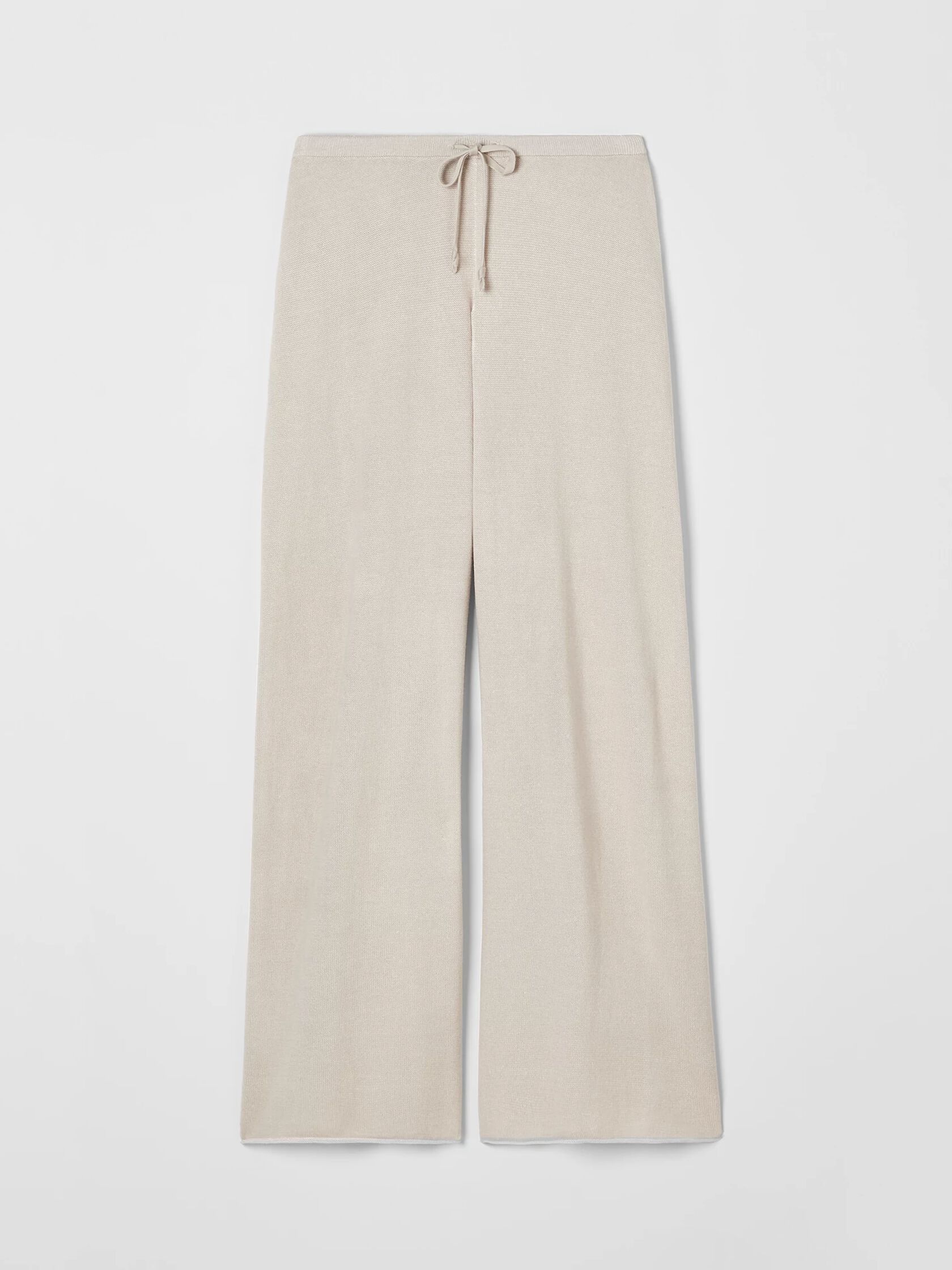 Peruvian Organic Cotton Blend Wide-Leg Pant