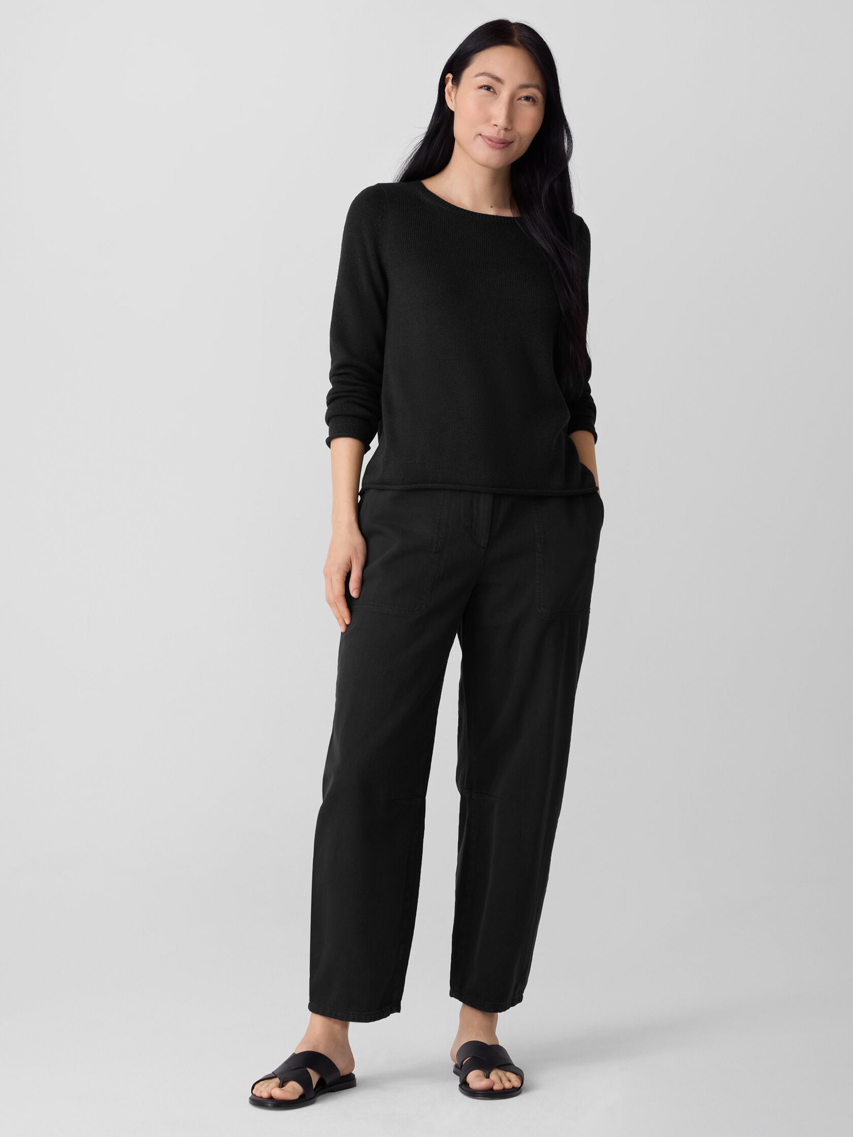 Peruvian Cotton Blend&nbsp;Bateau Neck Top