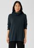 Cotton and Recycled Cashmere Turtleneck Long Top