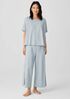 Slubby Organic Cotton V-Neck Sleep Tee
