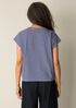 Striped Organic Cotton Slub Crew Neck Tee