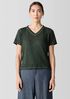 Organic Cotton Hazy Slub V-Neck Tee
