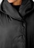 Eggshell Recycled Nylon Hooded Long Coat