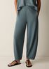 Garment-Dyed Organic Cotton Terry Lantern Pant