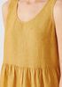 Washed Organic Linen Delave Tiered Dress