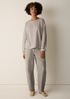 Doubleknit Organic Cotton Stripe Bateau Neck Top