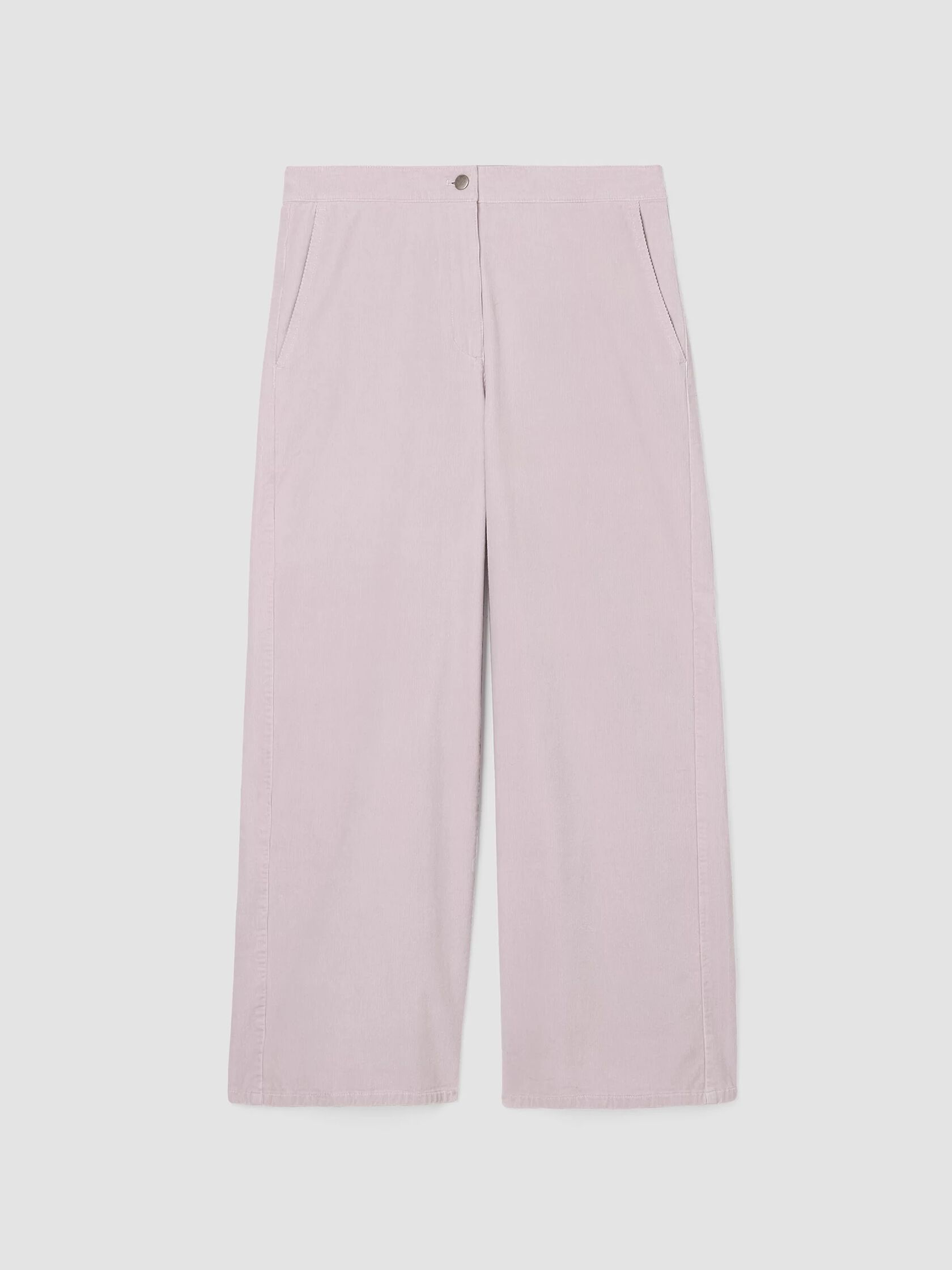 Organic Cotton Stretch Corduroy Wide-Leg Pant