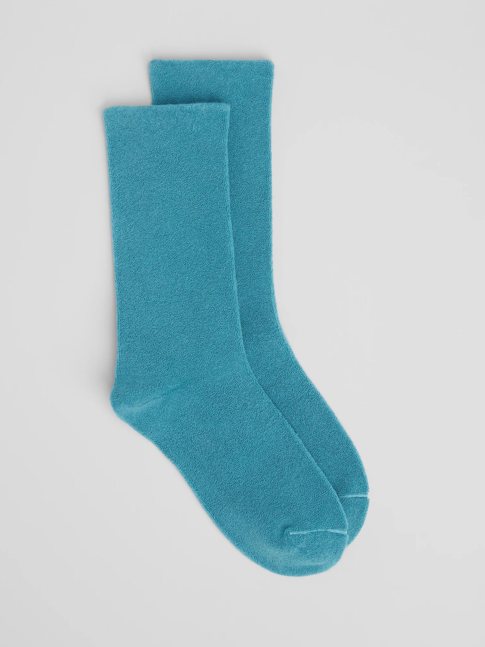 Loopy Terry Cotton Crew Sock