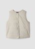 Eggshell Recycled Nylon Quilted Vest