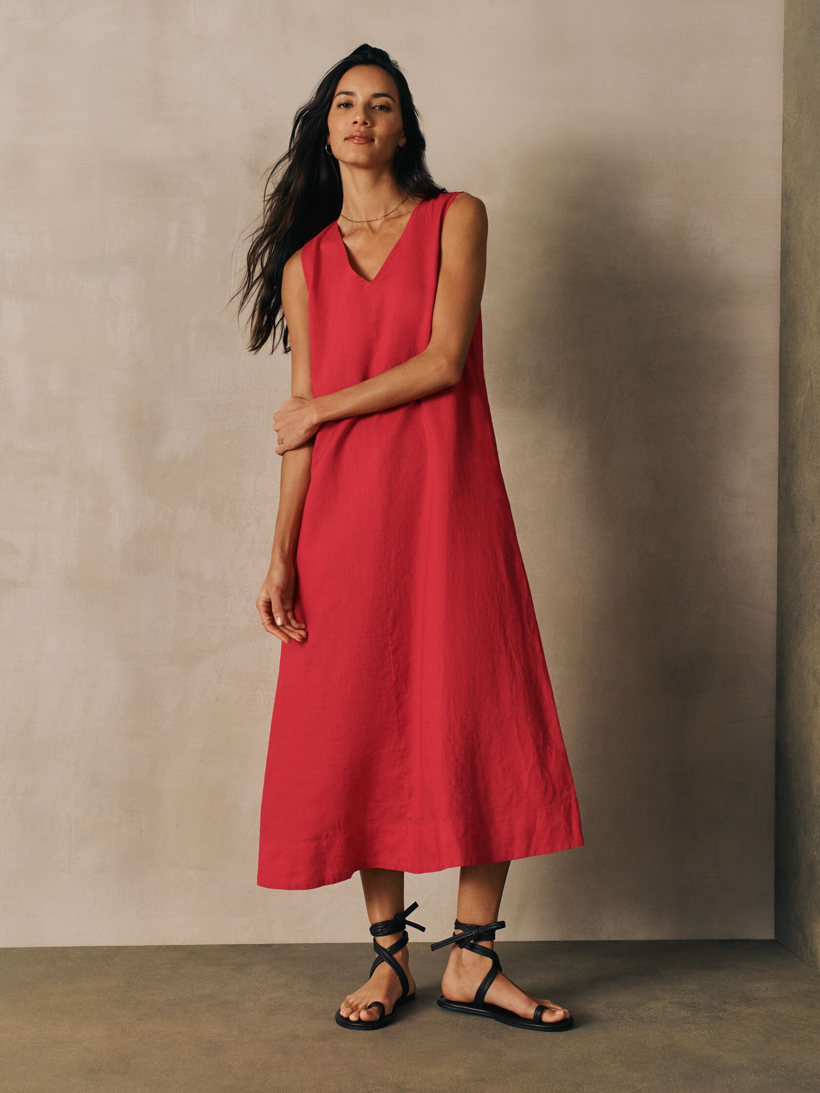 Organic Linen Easy Dress