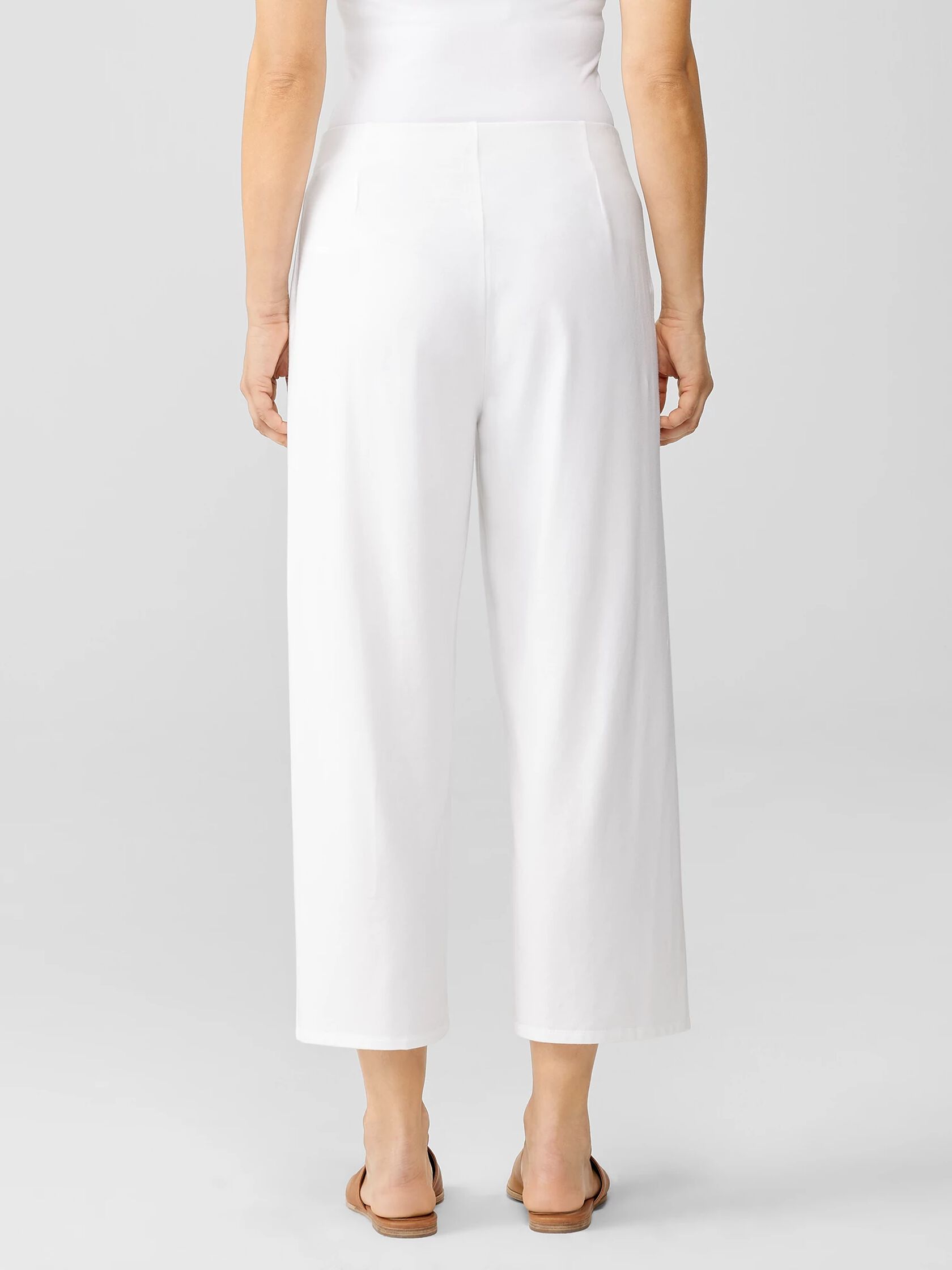 Traceable Cotton Jersey Straight Pant