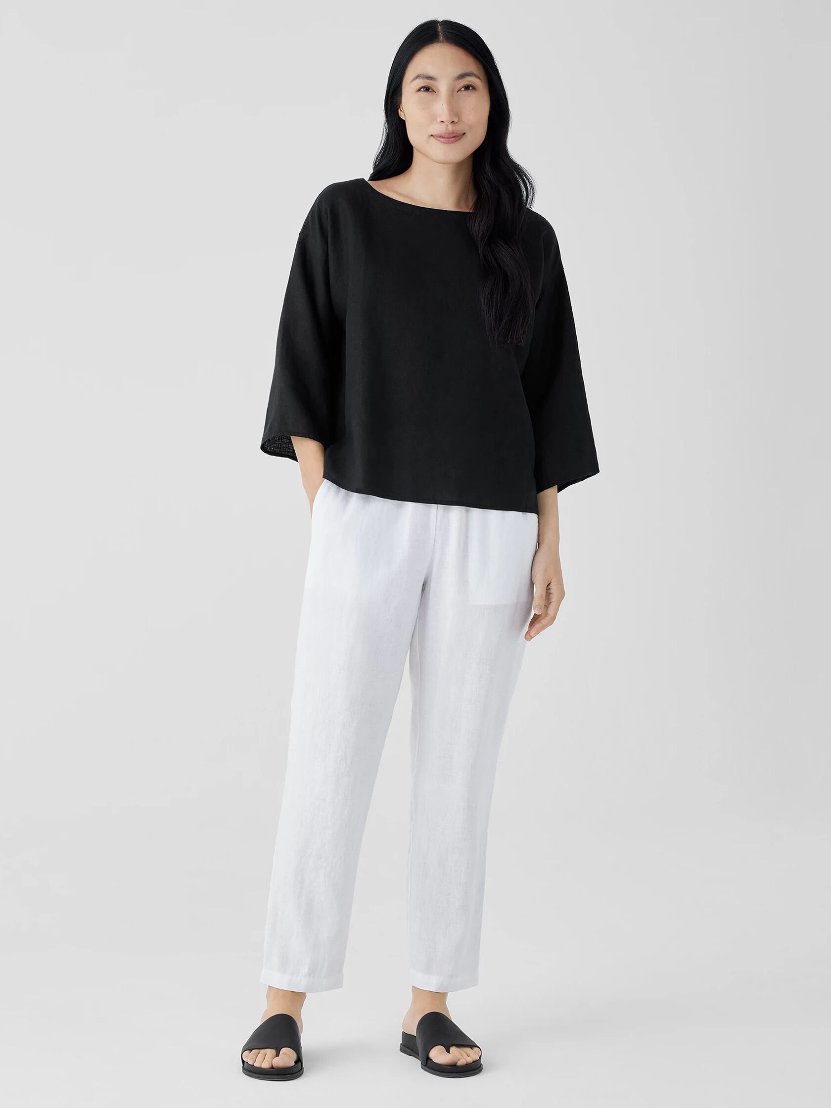 Organic Linen Tapered Pant