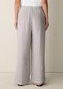 Striped Organic Cotton Gauze Wide-Leg Pant